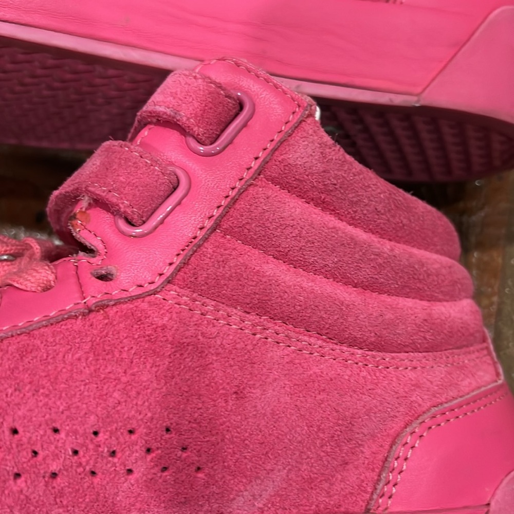 Rag & bone Nova hot pink high top sneakers size 7 - Picture 6 of 12
